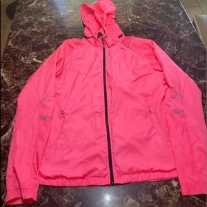 ASICS Fuchsia Packable Womens Running Jacket, no size tag